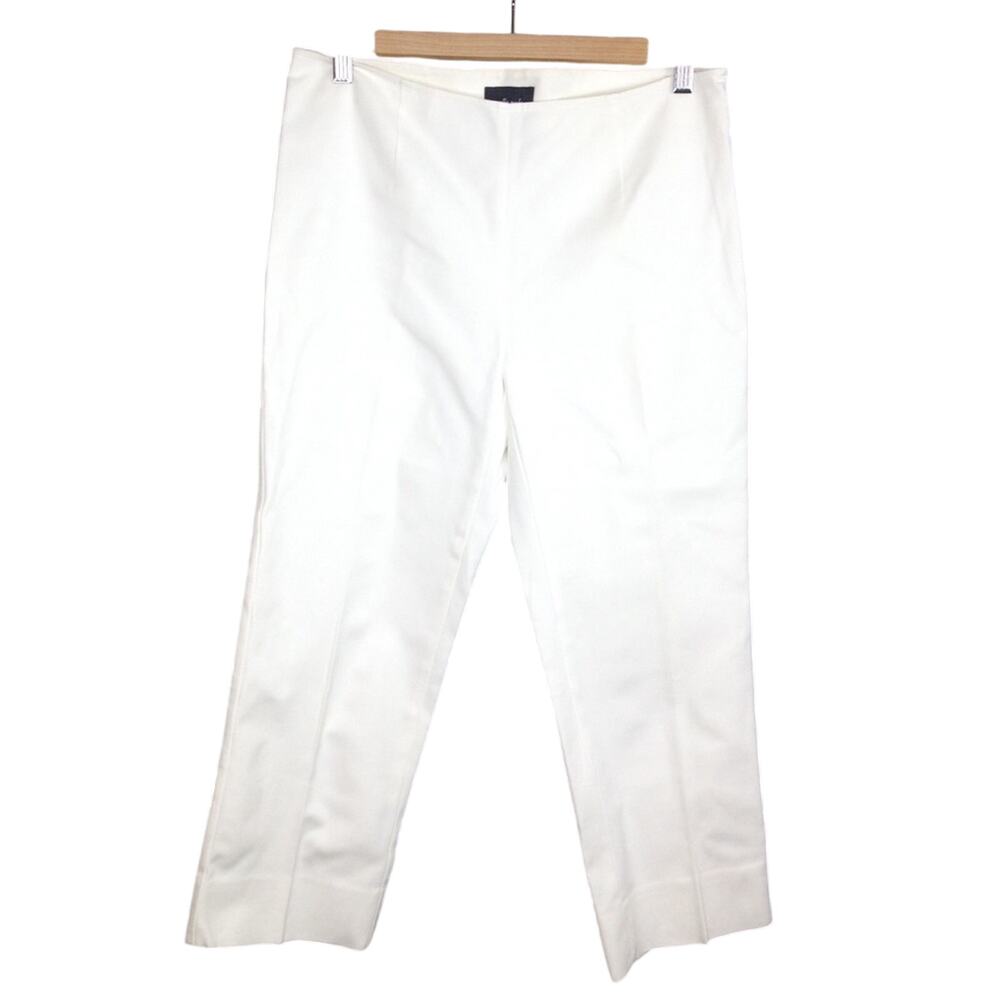 Gallia Moda White High Rise Pants Size 4